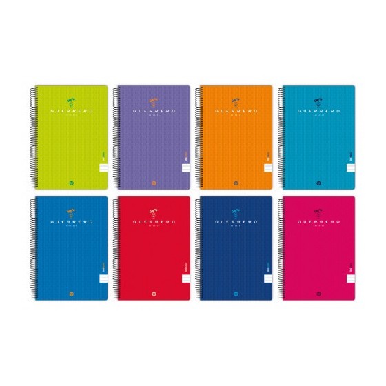 CUADERNO TAPA BLANDA UNICLASIC FOLIO 80 HOJAS 90GR. 4X4 COLORES SURTIDOS GUERRERO 88440199 (x10 unidades)
