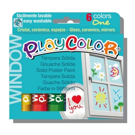 ESTUCHE WINDOW ONE 6 COLORES SURTIDOS PLAYCOLOR 02001
