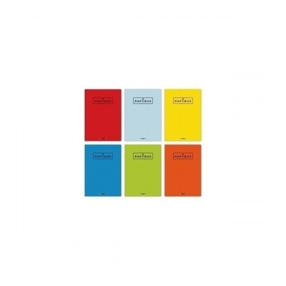 LIBRETA GRAPADA GOFRADA A4 48 HOJAS 90GR. 4X4 COLORES SURTIDOS PAPYRUS 88420599 (x10 unidades)