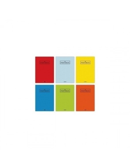LIBRETA GRAPADA GOFRADA A4 48 HOJAS 90GR. 4X4 COLORES SURTIDOS PAPYRUS 88420599 (x10 unidades)