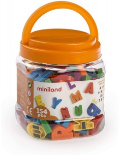 JUEGO LETRAS MAYUSCULAS MAGNETICAS BOTE DE 154 PIEZAS MINILAND 97911 2