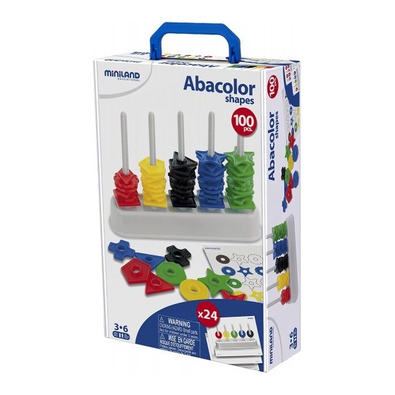 ABACO CON SURTIDO DE FORMAS Y COLORES MINILAND 95270