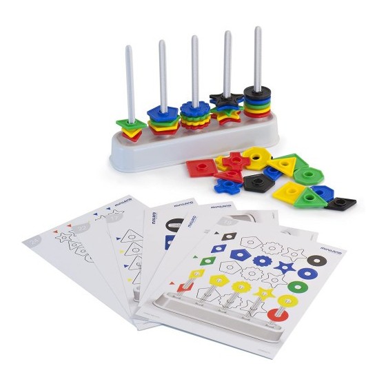 ABACO CON SURTIDO DE FORMAS Y COLORES MINILAND 95270