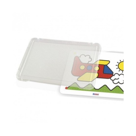 JUEGO PLACA PARA PINCHOS TRANSPARENTE 31X21 CM SET DE 6 UNIDADES MINILAND 31830
