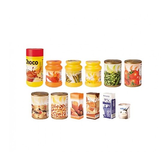 JUEGO ALIMENTOS ENVASADOS 12 PIEZAS MINILAND 30596