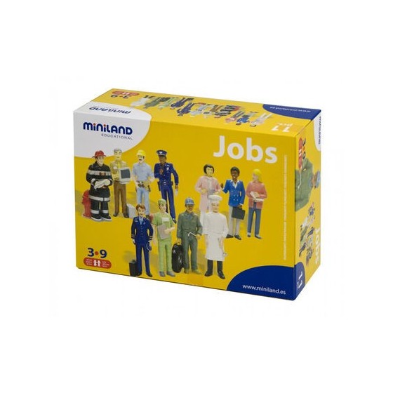 JUEGO FIGURAS OFICIOS Y PROFESIONES CAJA DE 11 UNIDADES MINILAND 27388