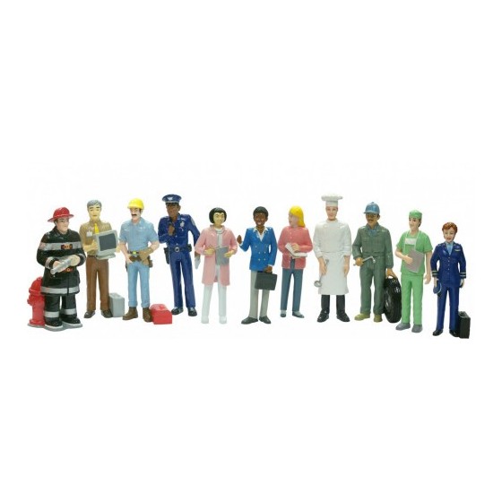 JUEGO FIGURAS OFICIOS Y PROFESIONES CAJA DE 11 UNIDADES MINILAND 27388