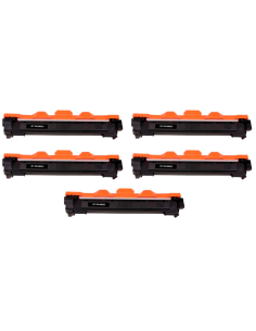 Compatible Pack 5x Tóner BROTHER TN1050 Negro XXL
