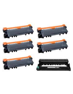 Pack 5 x Toner + Tambor Compatible Brother TN2320 / DR2300