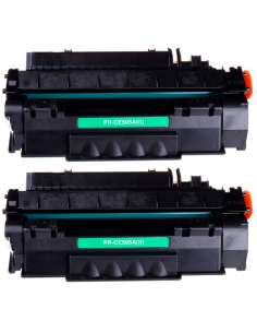 Pack 2 x Toner Compatible HP CE505A Nº 05A