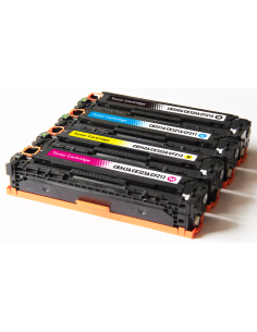 Pack 4 x Toner Compatible HP CF210X / CF211A / CF212A