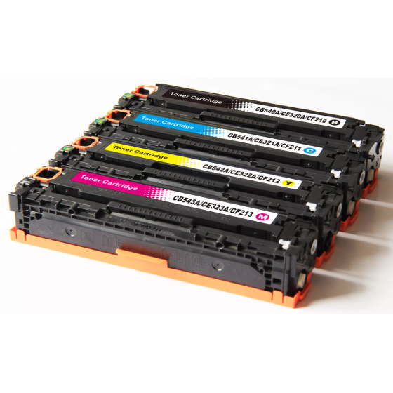 Pack 4 x Toner Compatible HP CF210X / CF211A / CF212A