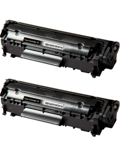 Pack 2 x Toner Compatible HP Q2612A Nº 12A