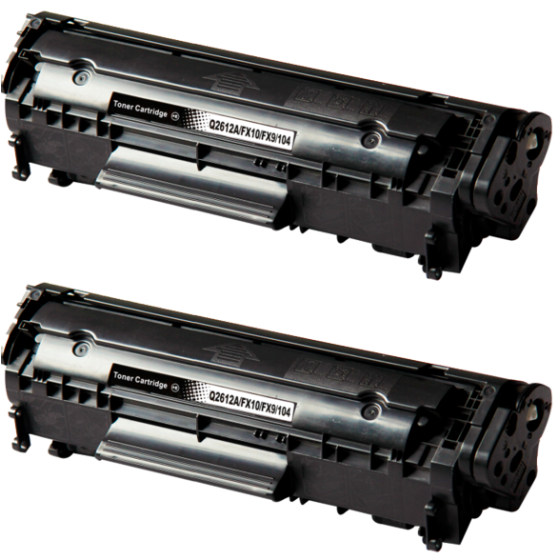 Pack 2 x Toner Compatible HP Q2612A Nº 12A