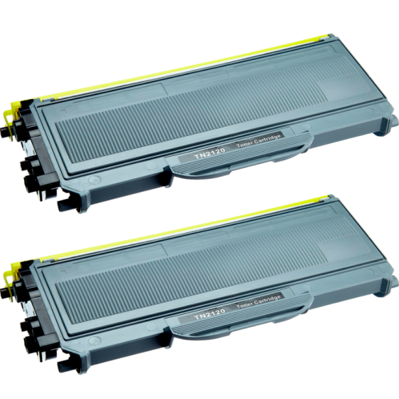 Pacote compatível 2 x toner BROTHER TN2120 / TN2110 / TN360