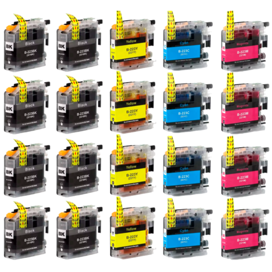 Pack 20 x Tinta Compatible BROTHER LC223 / LC221 V3