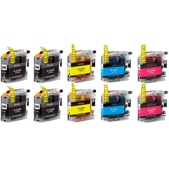 PACK 10 x Tinta Compatible BROTHER LC223 / LC221 V3