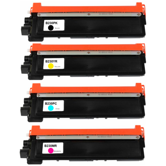 Pack 4 x Toner Compatible BROTHER TN230