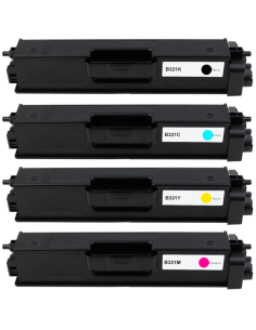 Pack 4 x Toner Compatible BROTHER TN321 / TN326