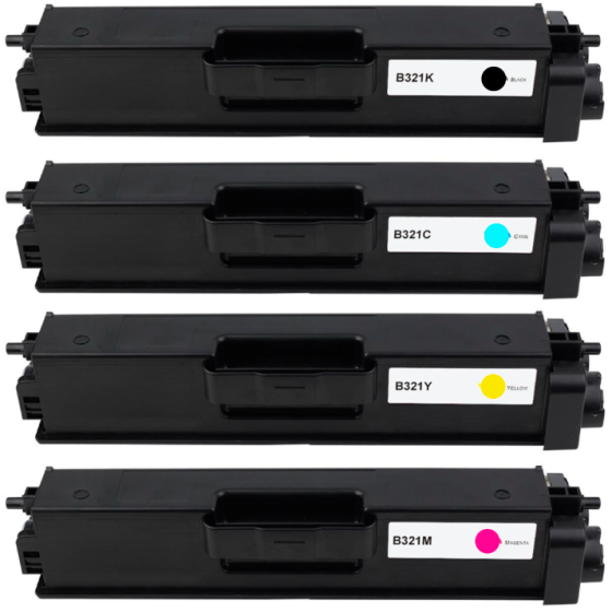 Pack 4 x Toner Compatible BROTHER TN321 / TN326