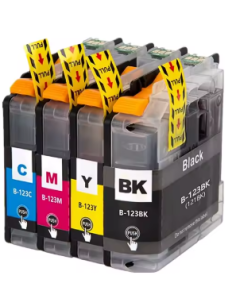 Compatible Pack 4 x Tinta BROTHER LC121 XL / LC123 XL V3