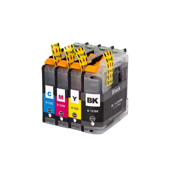Compatible Pack 4 x Tinta BROTHER LC121 XL / LC123 XL V3