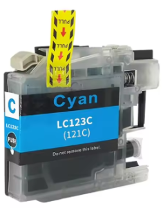 Compatible Tinta BROTHER LC121 XL / LC123 XL V3 CyanLC-121
