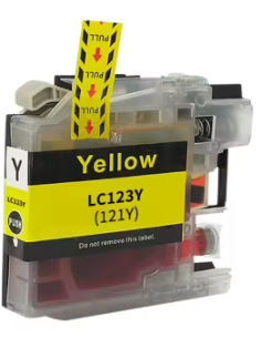 Compatible Tinta BROTHER LC121 XL / LC123 XL V3 Amarillo