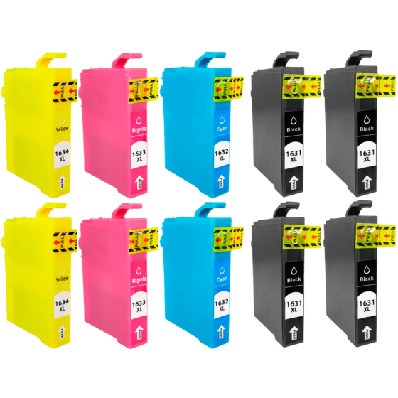 Pack 10 x Tinta Compatible EPSON T1631 / T1632 / T1633 T1634