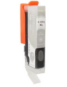 Compatible Canon CLI571XL Gris Cartucho de Tinta 0335C001