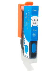 Compatible Canon CLI571XL Cyan Cartucho de Tinta 0332C001