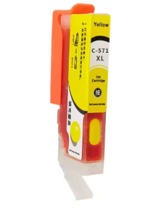 Compatible Canon CLI571XL Amarillo Cartucho de Tinta