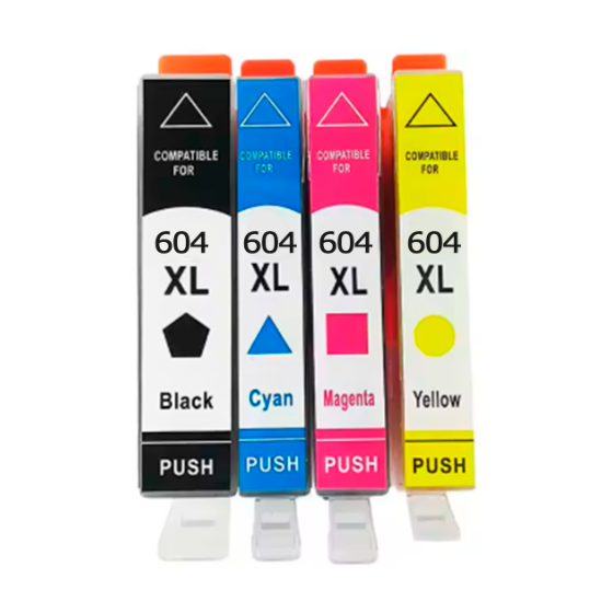 Compatible Epson 604XL Pack de 4 Cartuchos de Tinta