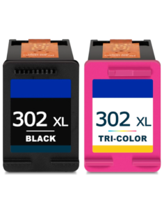 Pack 2 x Tinta Compatible HP 302XL NEGRO + TRICOLOR F6U68AE