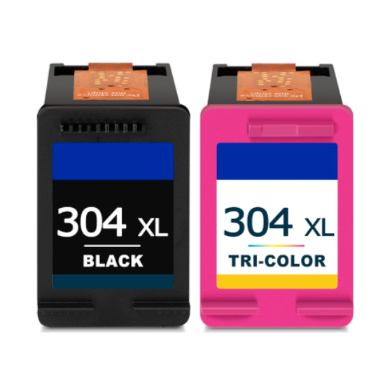 Pack 2 x Tinta Compatible HP 304XL V3 N9K08AE / N9K07AE