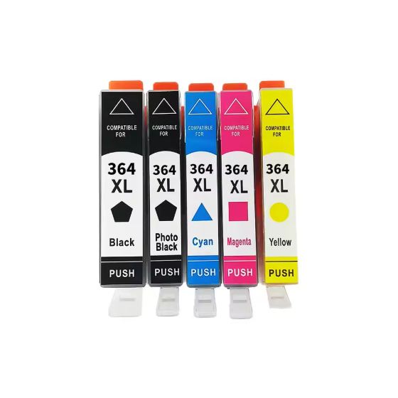 Pack 5 x Tinta Compatible HP 364XL