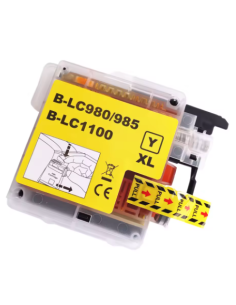 CARTUCHO COMPATIBLE BROTHER LC-980 AMARILLO. OFERTA
