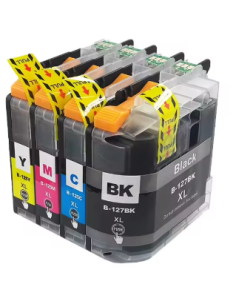 PACK 4 CARTUCHOS BROTHER LC-127 XL/LC-125 XL COMPATIBLE. O