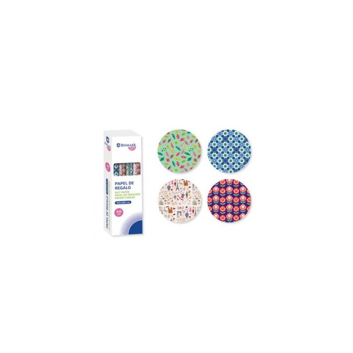 PAPEL DE REGALO TODO TIEMPO FUNNY 100X300 CM BISMARK 329861