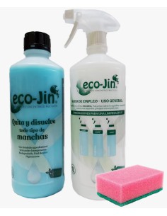 ECO JIN Azul Spa Original, 1L concentrado + difusor + estropajo