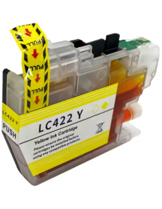Compatible Brother LC-422XL Amarillo Cartucho Tinta LC422XL