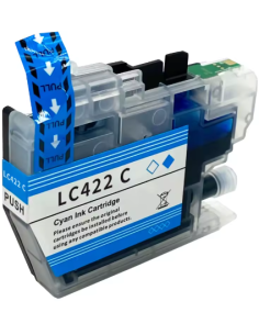 Compatible Brother LC-422XL Cyan Cartucho de Tinta LC422 XL