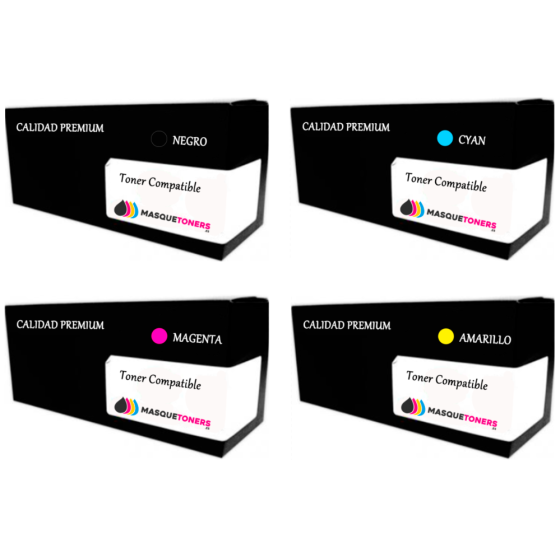 PACK 4 COLORES TONER COMPATIBLE BROTHER TN-135.0