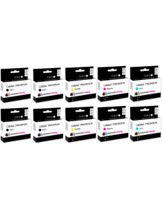 Pack 10 x Epson T0711/2/3/4 Cartuchos Compatibles 10 Colores