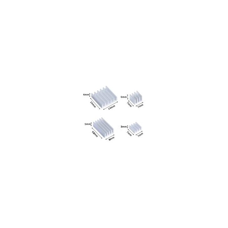 RASPBERRY DISIPADOR, PACK COMPATIBLE PI 4