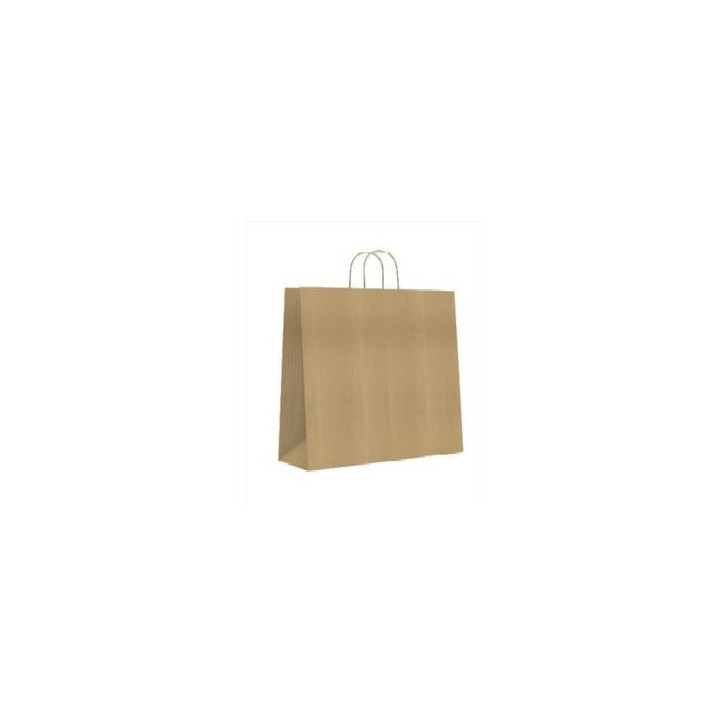 BOLSA PAPEL CON ASAS KRAFT MARRON L 32X14X40 CM BISMARK 329839