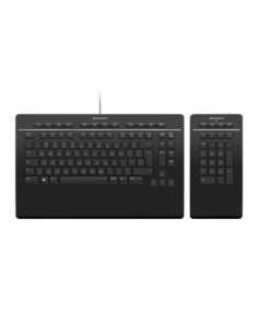 3Dconnexion Keyboard Pro with Numpad teclado USB Negro