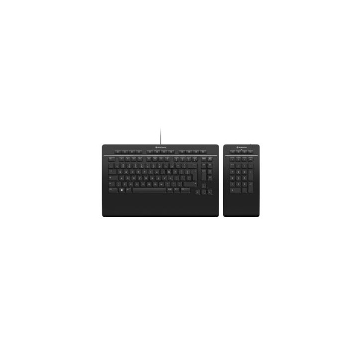 3Dconnexion Keyboard Pro with Numpad teclado USB Negro