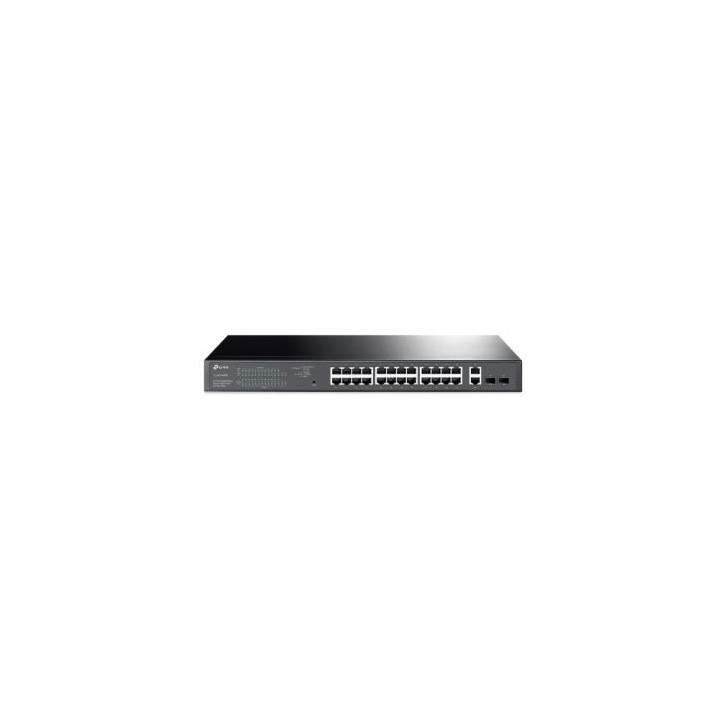TP-LINK TL-SG1428PE switch Gestionado Gigabit Ethernet (10/100/1000) Energía sobre Ethernet (PoE) 1U Negro