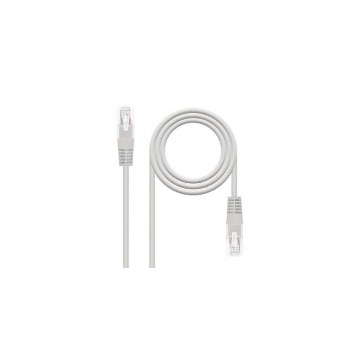 Nanocable Cable de red latiguillo RJ45 Cat.6 UTP AWG24, Gris, 1.5m